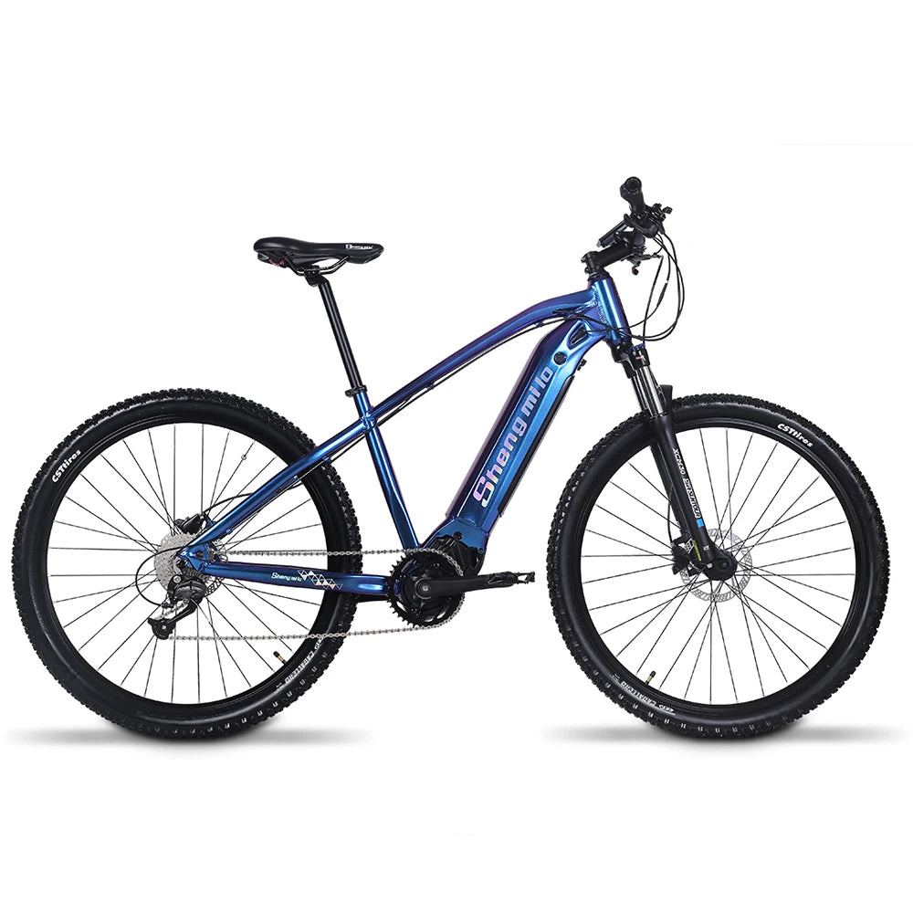 Shengmilo SML-100 250W Mid Drive Electric Mountain Bike with Bafang Motor and LG Li-ion Battery  27.5 Inch MTB Ebike