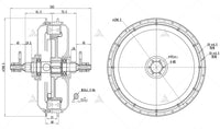 QSMotor High Power 260 3000W 40H V4 72V 100kph Hub Motor