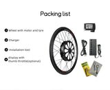 Electric bike conversion kit lithium battery with peddle assist all in one piece front rear Wheel for bicycle