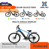 Ultra Light 26-inch Electric Bike: SMLRO C6-1 City EBike with Dual Battery System and Smart LCD Display for Efficient City Commuting