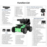 Hiwonder ROS Education Robot Car with Ackerman Chassis Voice Recognition Modeling SLAM Mapping Navigation Autonomous Driving