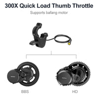 E-Bike Thumb Throttle For Bafang Mid Drive Motor 3PIN Female Accelerator for Ebike Bicycle Conversion Kit parts wuxing brand