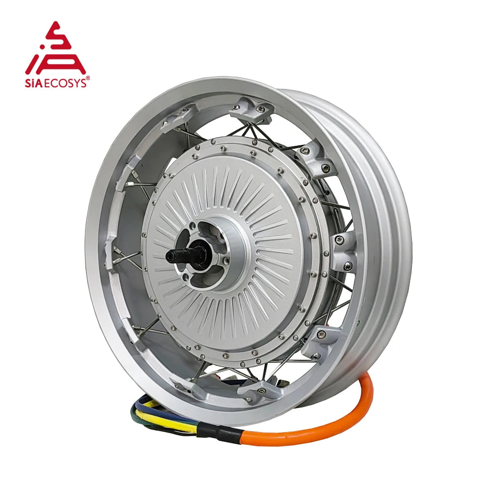 Wheel Rim Motor QSMOTOR 273 8000W V3 72V with 17x4.5 inch Moped Wheel Rim 120kph High ...