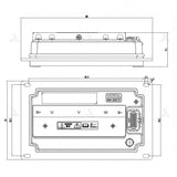 EM200-2sp CAN Controller with large Heat Sink with Adjustable DKD LCD-M LIN CAN-BUS communication optional LCD Speedometer