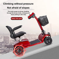 Electric Scooters Adults 4 Wheels Electric Scooter 12AH 20AH Folding Electric Kick Scooter For Elderly/Disabled Armrest Seat