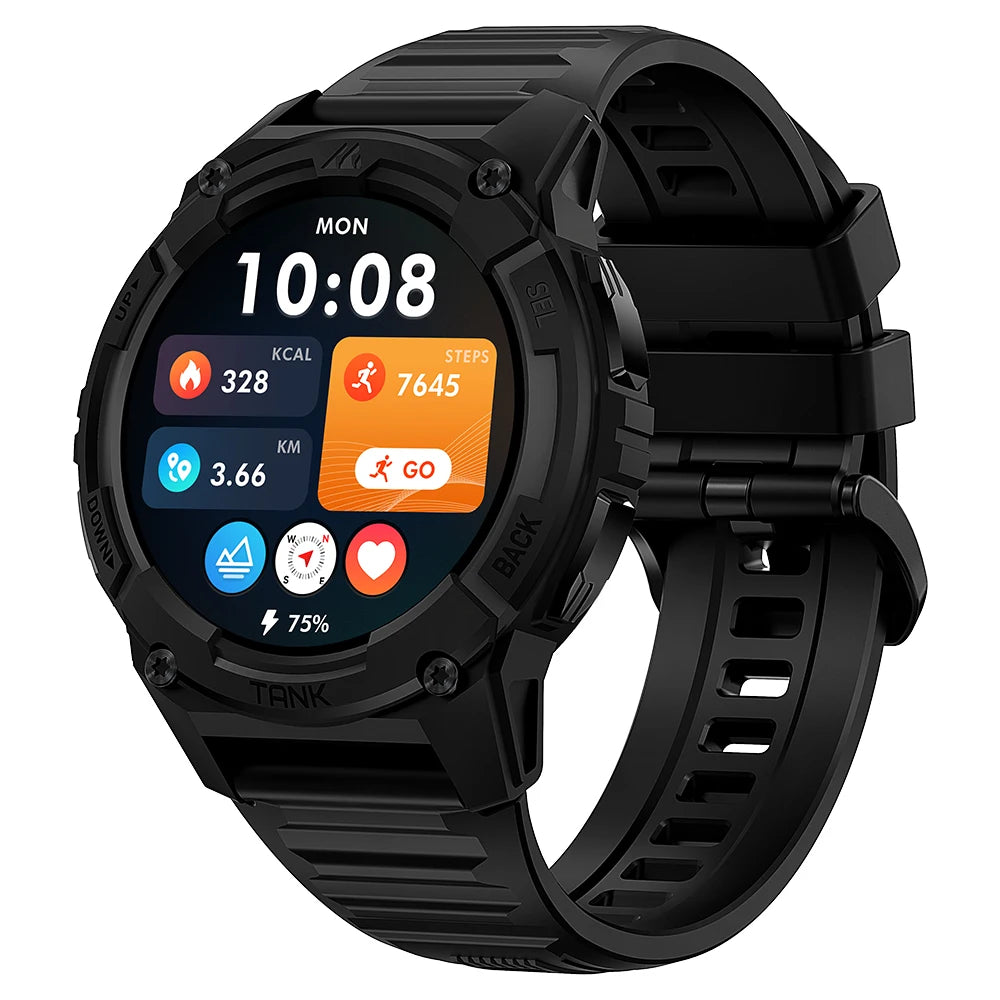 KOSPET TANK S2 GPS Smart Watch Women Compass Barometer Altimeter Bluetooth Call AI Assistant AMOLED IP69K Waterproof Smartwatch