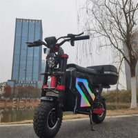 Molo5 72V 10000w 50ah removable battery Dual Motor 14 inch off road Tire NFC display seated Electric Scooter