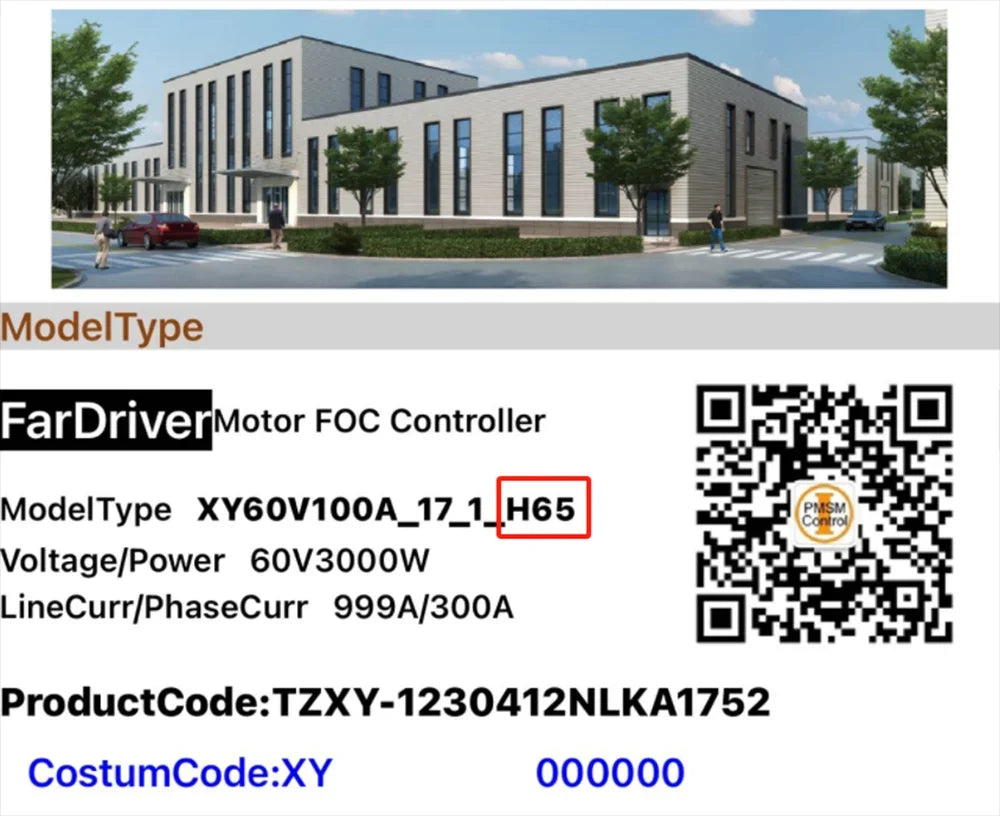 Nanjing Yuanqu 80A/260A Fardriver Controller ND72260-X80  QS MOTOR Controller Transparent Casing for Ebike Electric Motorcycle