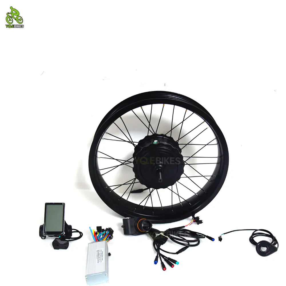 Hot Ebike Conversion Kit Fat Bike Rear Wheel Brushless Motor Parts 48V Electric Bike Kit Set Power System for Electric Bike