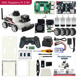 Raspberry Pi 5 Car ROS2 Educational Robot Kit with MS200 TOF Lidar Support SLAM Mapping Navigation AI Visual Recognition Python3