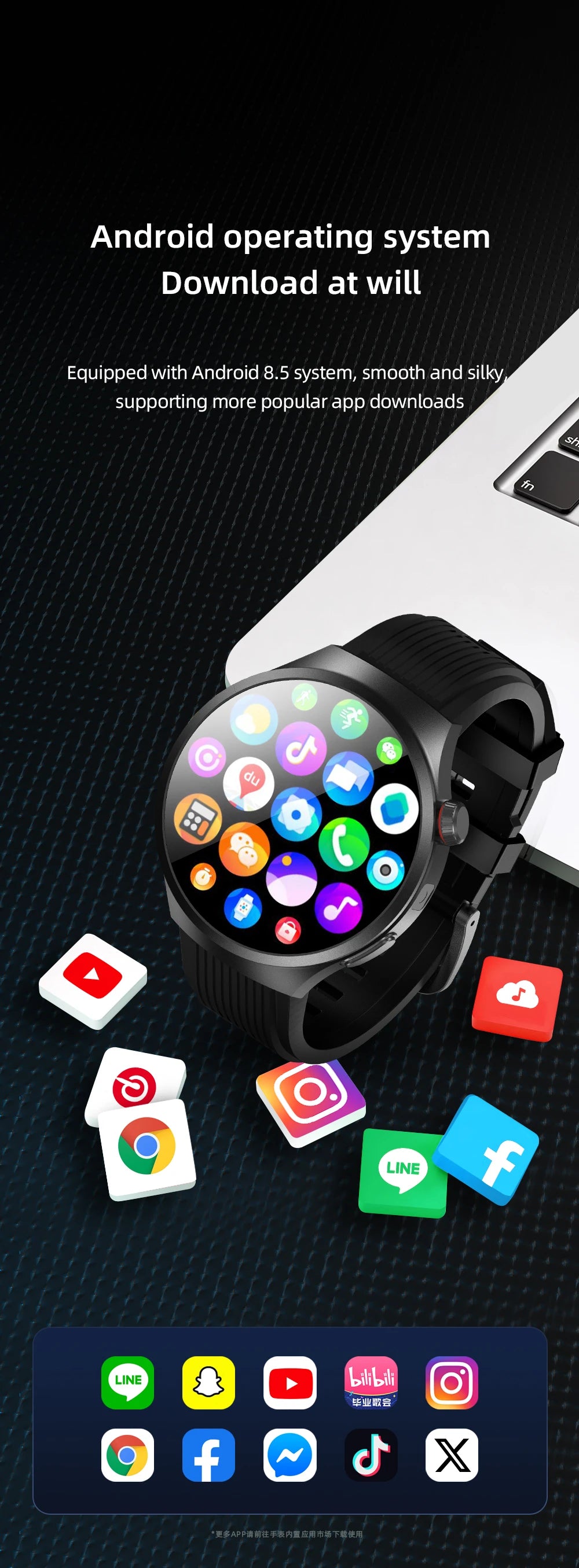 Wonlex 4G LTE Smart Watch GPS WiFi Android8.1 Ai Voice Assitance 3+32GB Storage Camera 4G Global Call Smartwatch For Men Women