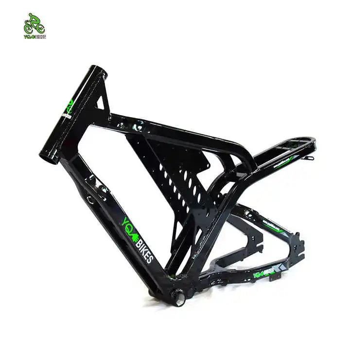 YQEBIKES Full Suspension Beach Bicycle Frame 20Inch Electric Big Tire City Bike Frame Ebike MTB Frameset