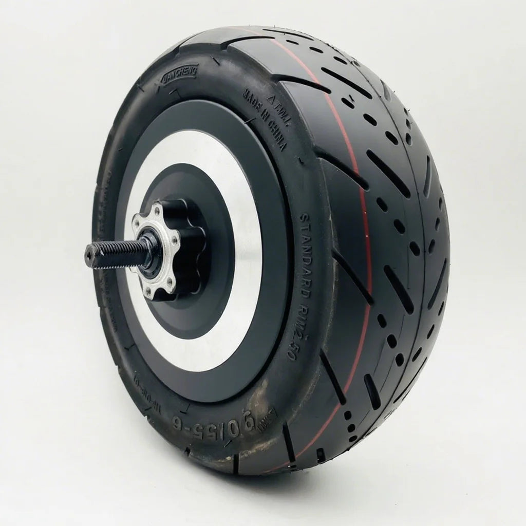 Kunray 10-Inch Electric Scooter Rear Wheel Hub Motor (36V 500W, Peak 1000W) with 90/55-6 Tubeless Tire & Disc Brake Mount