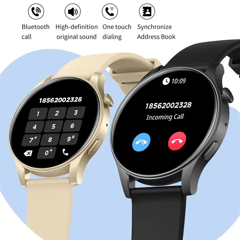 Gaines KC88 Smart Watch 1.43inch AMOLED HD Screen BT Call AI Voice Assistant Heart Rate 100+ Sport Fitness Tracker Men Women Smart Watch