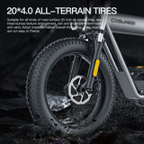 Coswheel T20  1000W Electric Bike Electric Motorcycle Mountain bikes ebike 20Inch Fat tire 48V  20AH Drit Bike Outdoor  Ebike