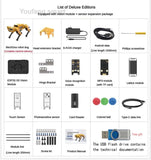 ESP32 Quadruped AI Robot Dog Mechdog Visual Bionic Robotics Kit For Arduino for Python for Graphical Programmiable Robotic Dog