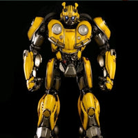 20cm Transformers Bumblebee: The Movie Abs Alloy Material With Illuminated Version Robot Figurines Model Desktop Ornament Gifts