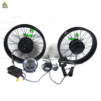 YQEBIKES 20*4.0inch DIY Bicycle Part  Power 3000W Ebike 73 RX S2 Accessories Dual Motor Other ebike Conversion Kit for Assembly