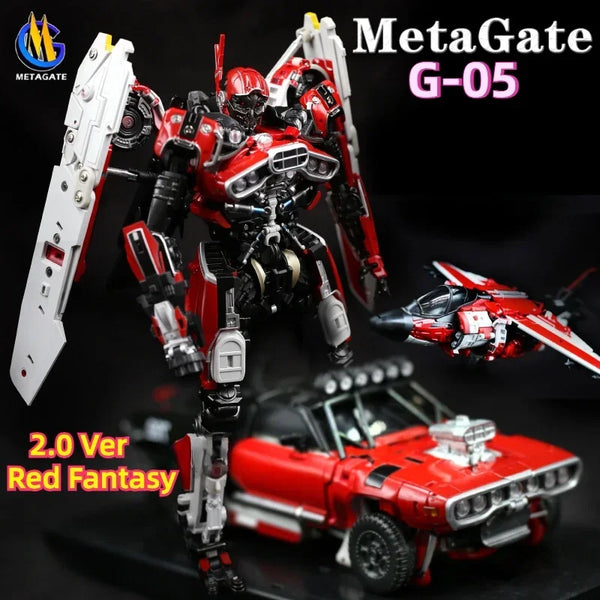 【IN STOCK NOW】 MetaGate Transformation MetaGate-G05 MG G-05 2.0 VER Shatter Red Fantasy High Quality Robot Action Figure Toys