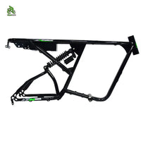 UPS/Fedex Black Super 73 RX frame 20inch DIY Frame Retro Electric Snow Fat Tire Bike Frame Soft Tail Frameset