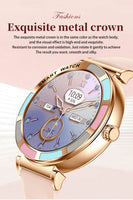 Gaines H20 Women Fashion Smart Watch Bluetooth Calling Wristwatch Health Monitoring AI Voice Sports Fitness Lady Luxury Smartwat
