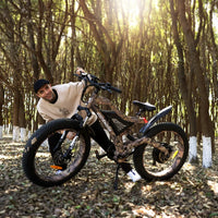 AOSTIRMOTOR 1500W 30MPH Snow Ebike 48V 15Ah Electric Mountain Bike For Aldult 26in 4.0 Fat Tire Beach Bicycle