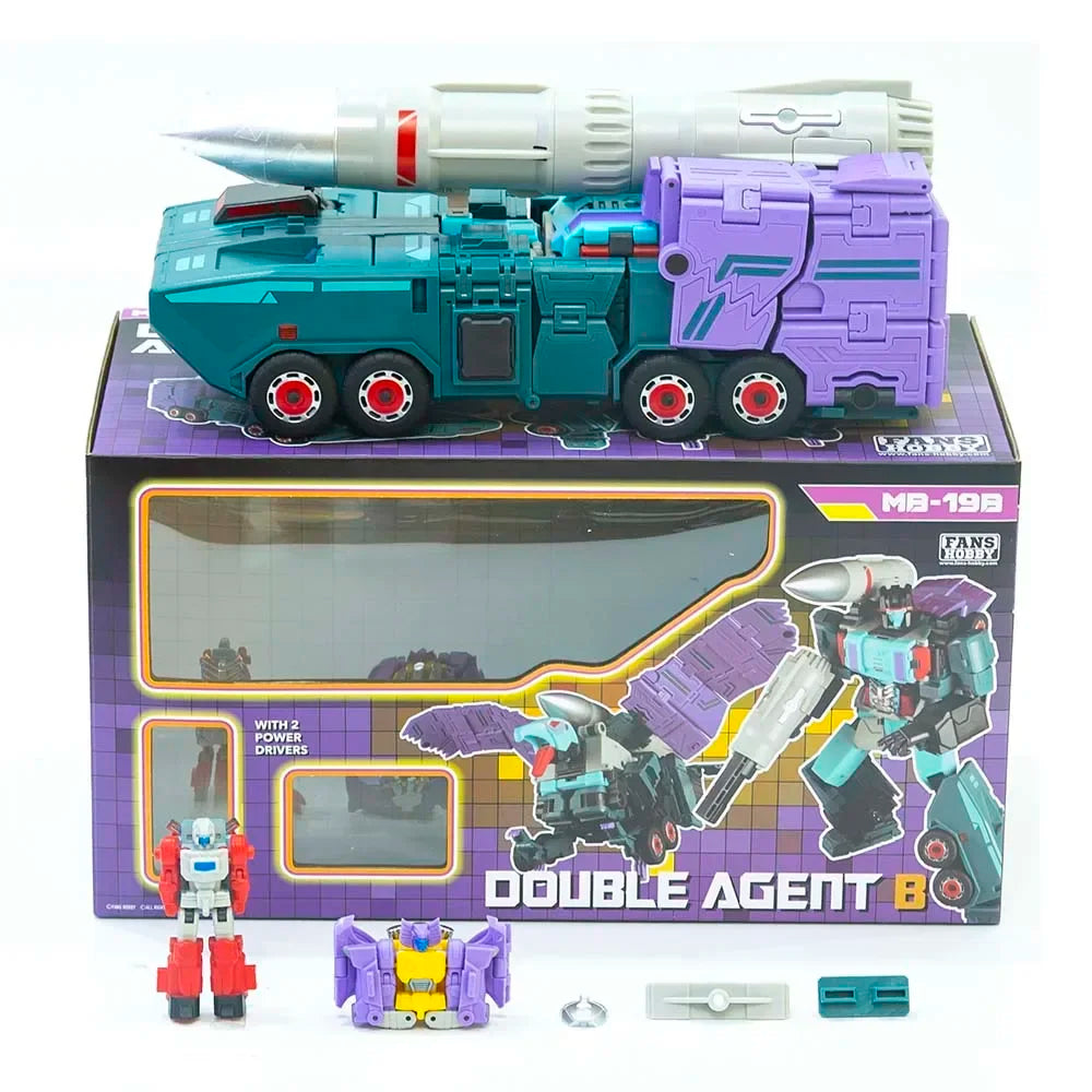 New Transformation Toys Robot Fans Hobby Master Builder MB-19B Fast Shooter Double Agent B  FH Action Figure toy in stock