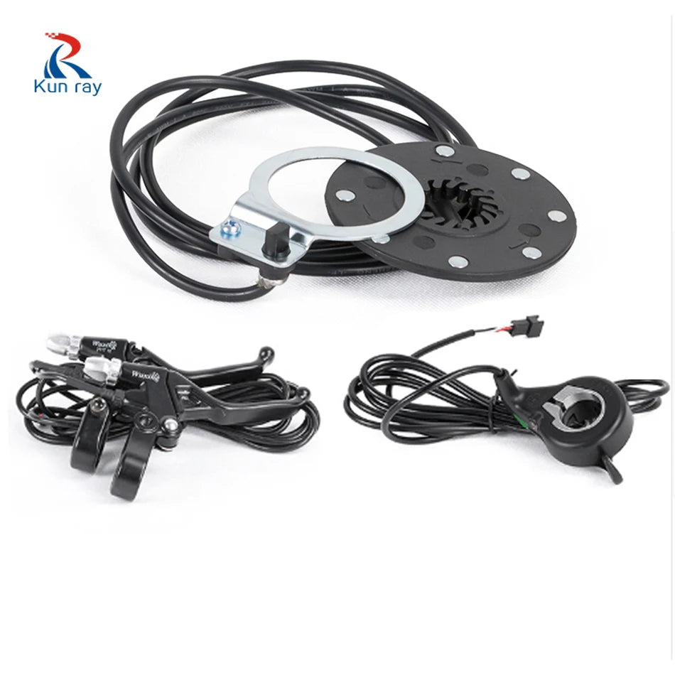 KUNRAY 48V 500W Electric Brushless Gear Hub Motor 20" 26" Front Motor Wheel Ebike Conversion Kit Bldc Controller KT LCD5 Display