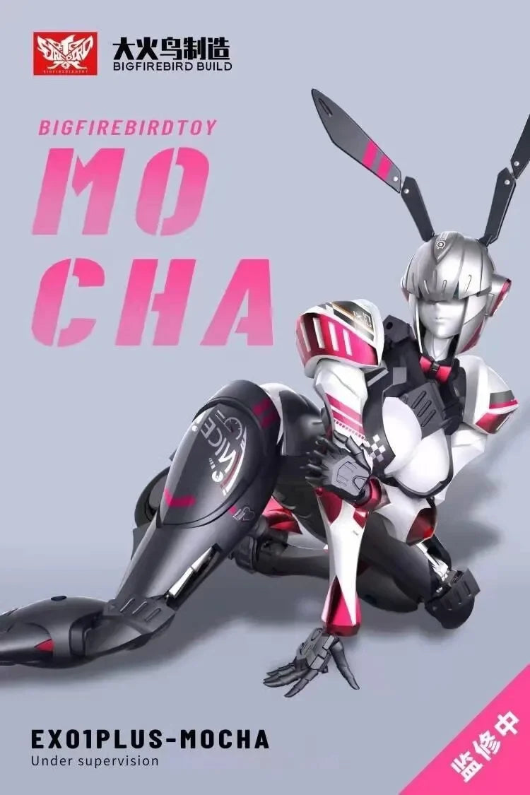 BIGFIREBIRD BUILD MOCHA MOOKA EX-01 PLUS  Transformation ARCEE Alloy Sports Car Turned Into Robot
