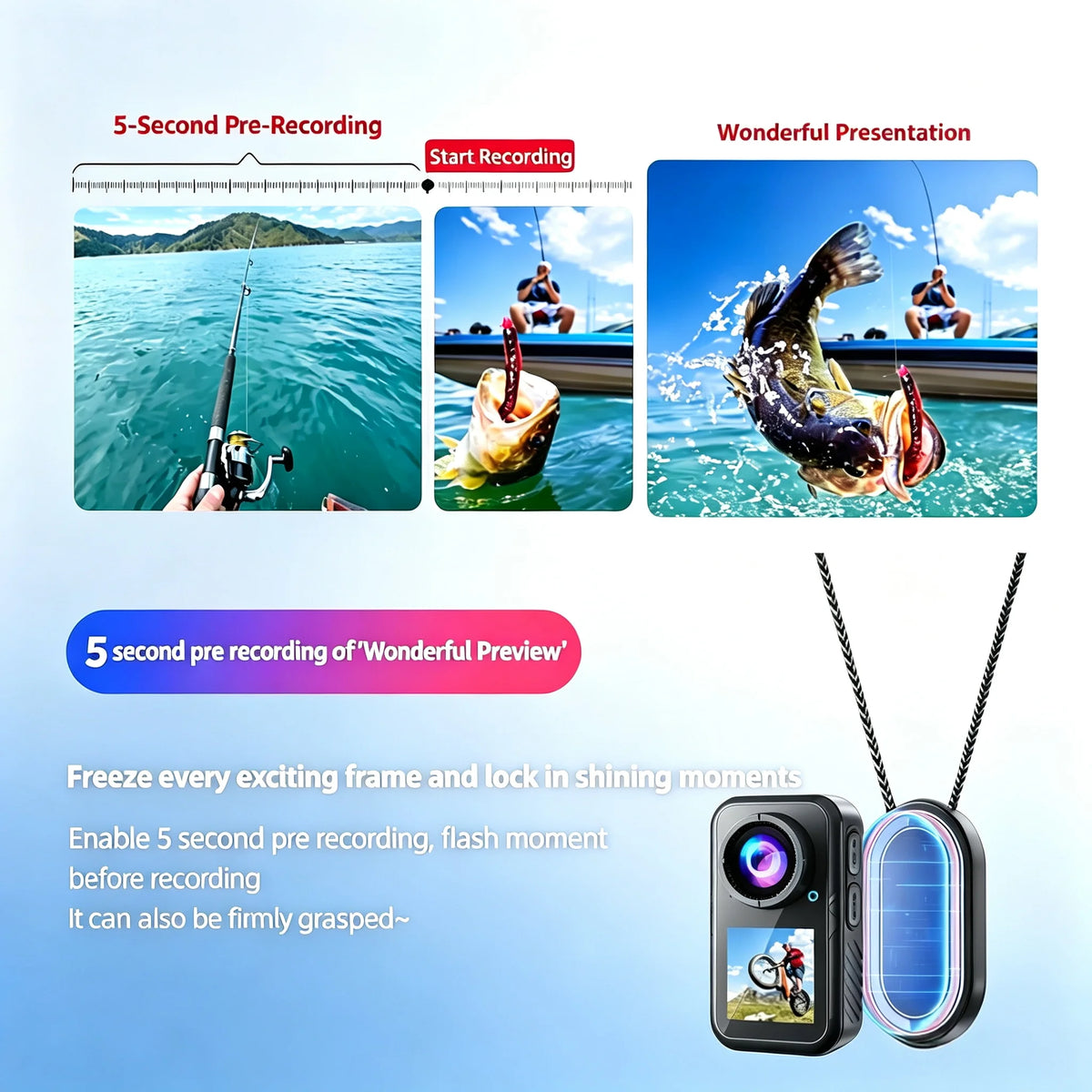 K50S Mini 5K Action Camera with Magnetic Mount