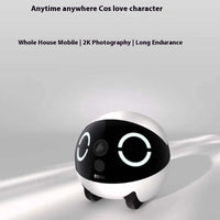 Rolamini Intelligent Robot Kids Pet Companionship Mobile Camera Remote Control 5000mah Long Battery Life Potable For Kids Pet