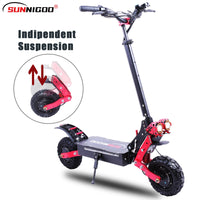 Dual Drive 3600W 48V 21Ah Adult Fast Electric Scooter Foldable 11'Fat Tire e scooter aluminum alloy European stock off road