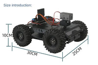4WD RC Tank Ps2 Wireless VIdeo 12V DC Motor Trolley Support 4G Off-Road Car for C++ Robot DIY Kit VScode Programmable Robot Car