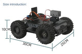 4WD RC Tank Ps2 Wireless VIdeo 12V DC Motor Trolley Support 4G Off-Road Car for C++ Robot DIY Kit VScode Programmable Robot Car