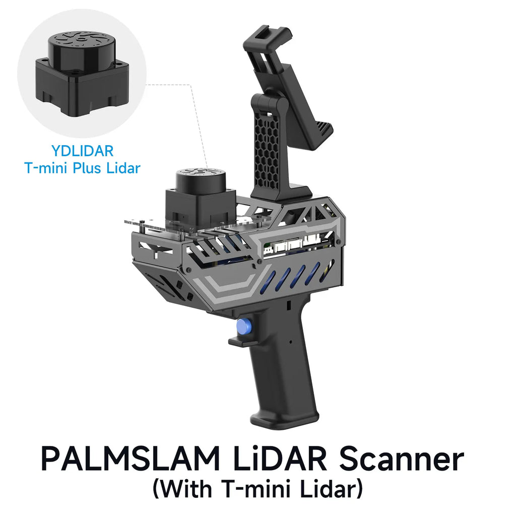 Yahboom PALMSLAM Handheld LiDAR Scanner Kit with Holder Support MicroROS Wireless Communication APP Mapping for Robot Project
