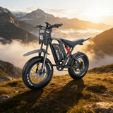US/AU Local Delivery 1500W Electric Bike Bluvall R700 1500W 52V Long Range All-Terrain eBike For Outdoor Play 52V 25AH Long Range 35MPH 20" Fat Tire Waterproof All-Terrain E-Bike for Road Snow Beach