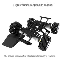 7kg Load 4WD Mecanum Robot Car with Encoder/Magnetic Motor Suspension Chassis for Robot Car DIY Kit RC Tank Programmable Robot