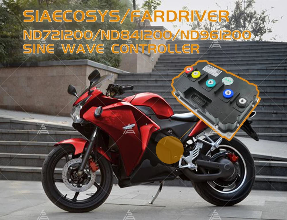 SIAECOSYS/FarDriver ND721200/ND841200/ND961200 BLDC 600A 8-12kW High Power Electric Motorcycle Controller