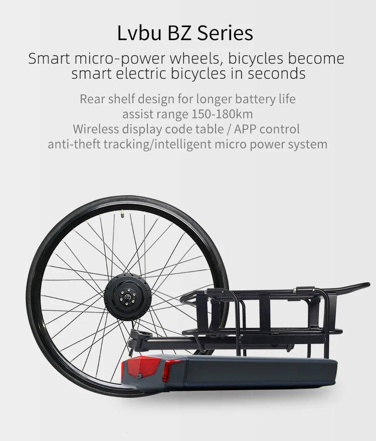 36V 250W 350W 500W Full E-bike Conversion Kit 29 Back Wheel with Bottle Battery Included