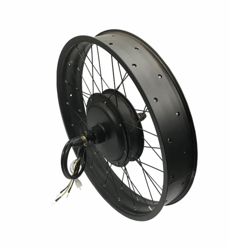 NBpower 170/190mm Dropout 48-96V 3000W 5000W Motor Wheel Fat Snow Bike Motor Wheel 20/24/26x4.0 Electric Fat Motor Wheel