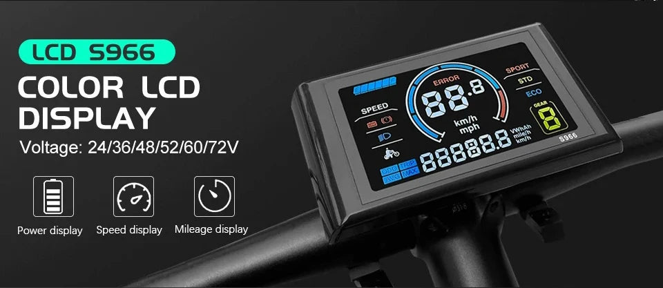 48V/52V 2000W Electric Bike Conversion Kit - Brushless Gearless Hub Motor (Front / Rear) with MTX39 Rim & 40A Controller