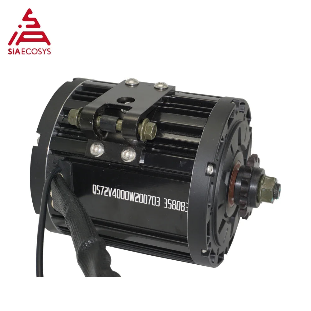QSMOTOR QS138 90H 4000W 7500W 72V Mid Drive Motor IPM PMSM 100KPH for Electric Motorcycle ATV