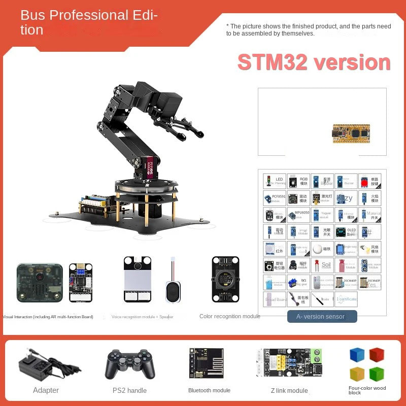 6 DOF Robotic Arm with Metal Claw MG996R 180 Degree Rotating Base for STM32/For Arduino Robot DIY Kit Programmable Robot Arm