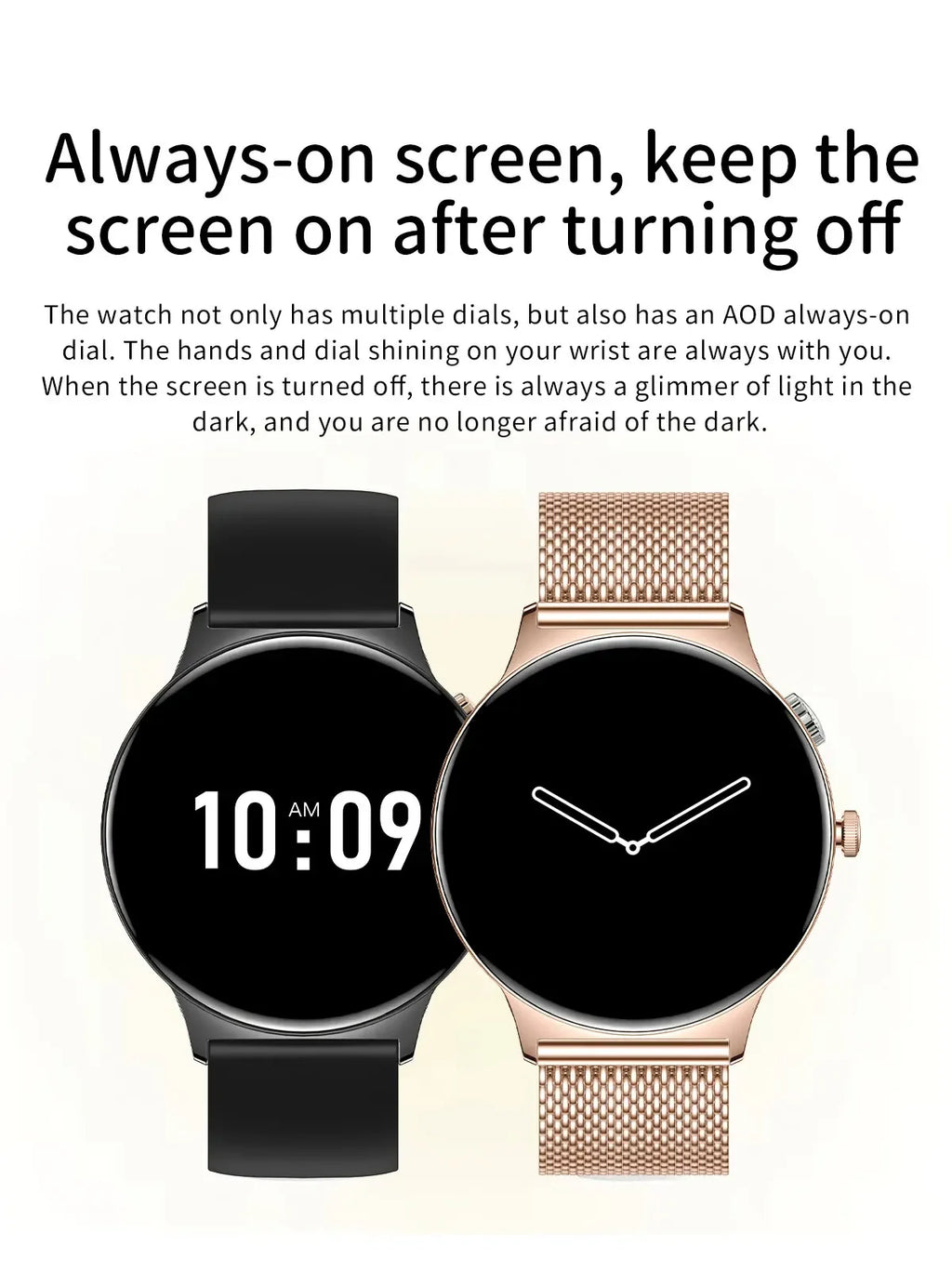 Gaines V89 Women Smart Watch 1.43inch Amoled Large Screen Bluetooth Calling Health Monitoring DA09 Fashion Ladies Smartwatch