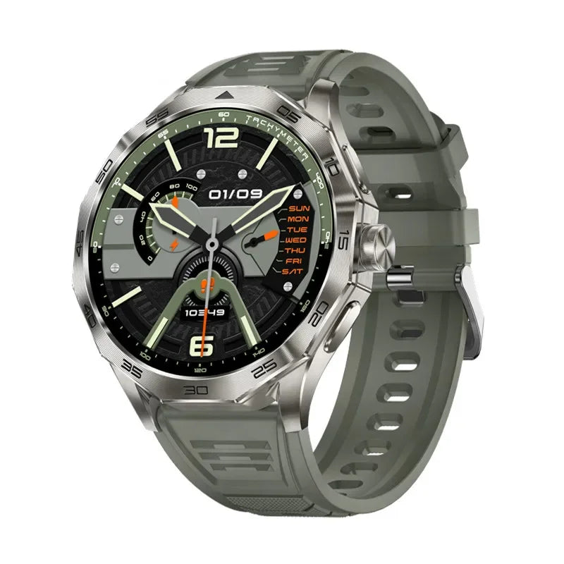Gaines DA03 Smart Watch Men 1.85 Inch HD Bluetooth Call AI Voice Heart Monitor Sports Fitness Tracker 710mAh Outdoor Smartwatch