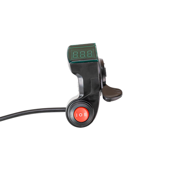 Thumb Throttle Electric Scooter E-bike Voltage Display Switch Handle Finger Scooter With Power LED Display