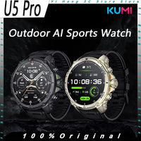 KUMI U5 Pro Smart Watch Outdoor Waterproof AI Navigation Watch Heart Rate Sleep Blood Oxygen Monitor Custom Sports Smart Watch