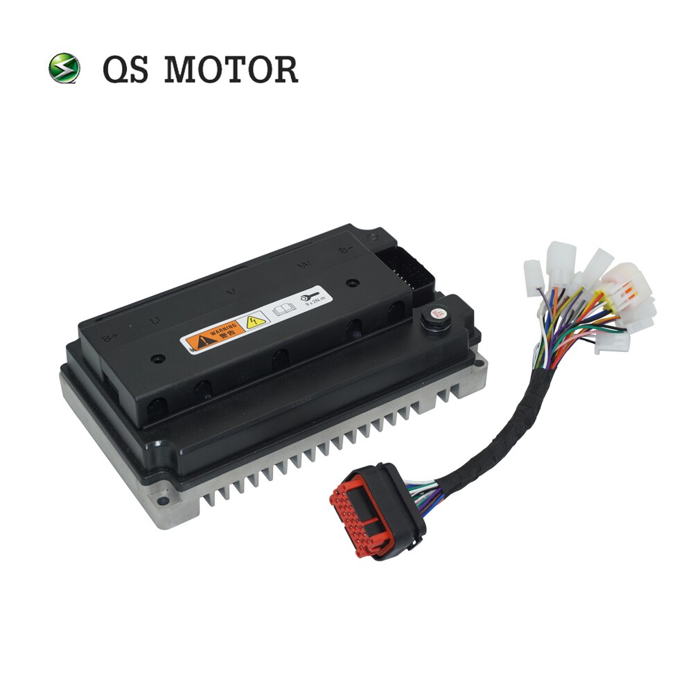 QSMOTOR 138 3000W V3 70H 5500W Max continuous 72V 100KPH Mid drive Motor conversion kit with EM150-2SP Controller for go-kart