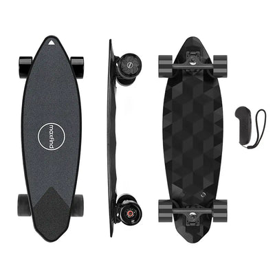 MAXFIND Max2Pro Dual Hub Motor Lithium Battery Electric Skateboard Longboard 24mph 38km/h 600W*2 31inch 80cm Penny Board