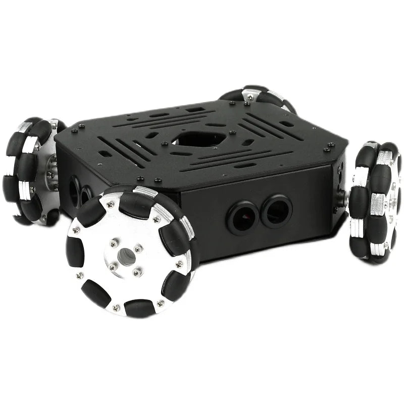 4WD Omni Wheel Robot Car Robotic Arm Chassis Obstacle Avoidance Ps2 Handle RC Car for Arduino Robot Kit UNO Programmable Robot